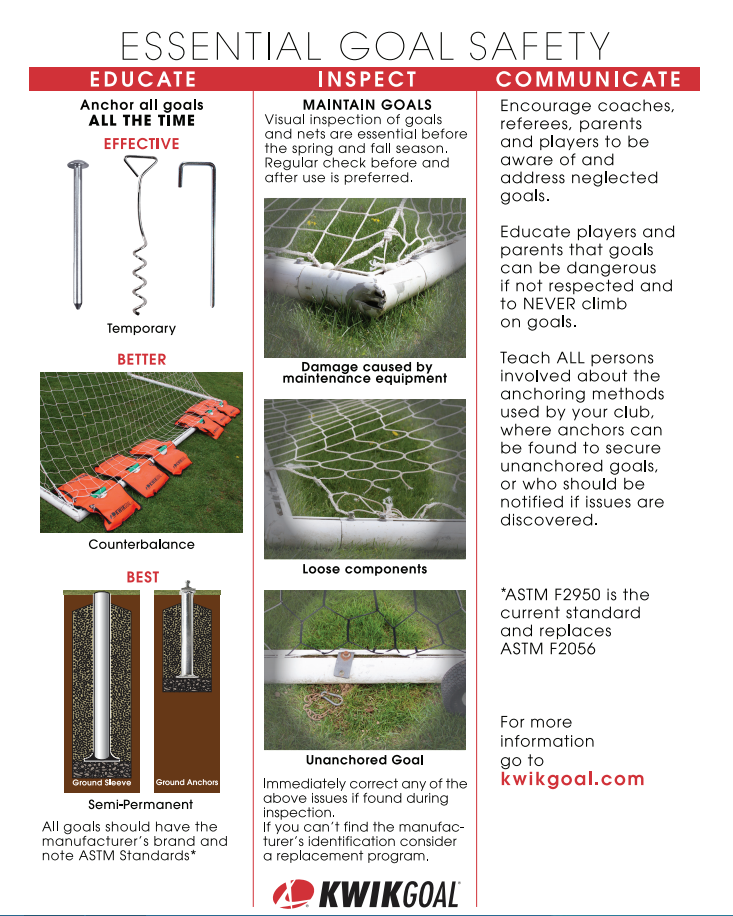 Kwik Goal Safety Resources